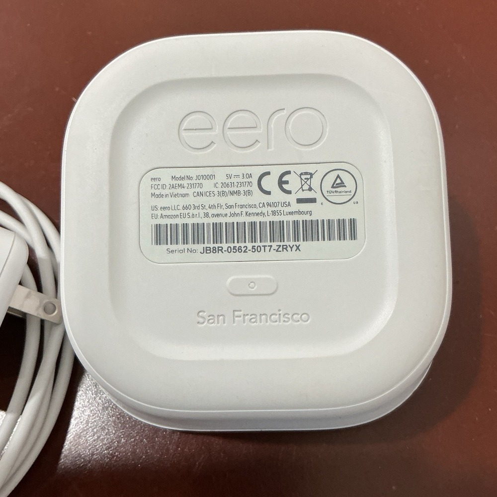 Eero Model J010001 Mesh Wi-Fi Router System Dual-Band with AC Adapter Bundle - Picture 2 of 3